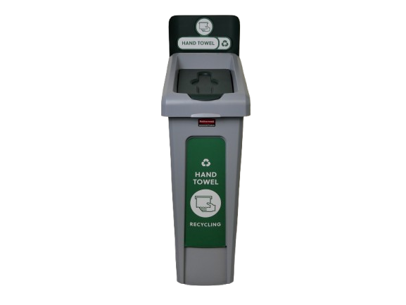 Rubbermaid SLIM JIM® Recycling Station Full Kit - Hand Towels