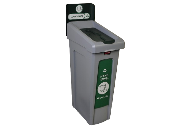 Rubbermaid SLIM JIM® Recycling Station Full Kit - Hand Towels