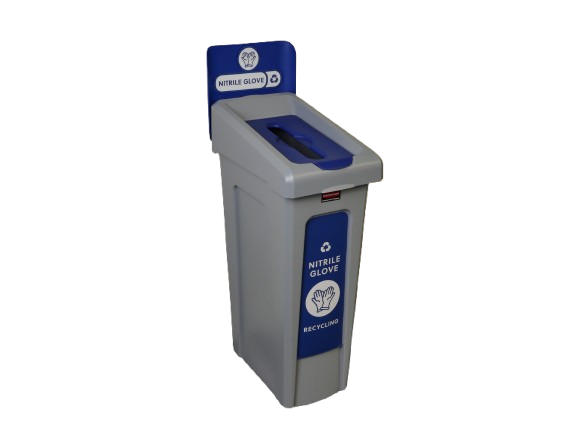 Rubbermaid SLIM JIM® Recycling Station Full Kit - Nitrile Gloves