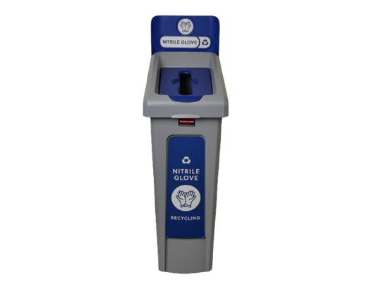 Rubbermaid SLIM JIM® Recycling Station Full Kit - Nitrile Gloves