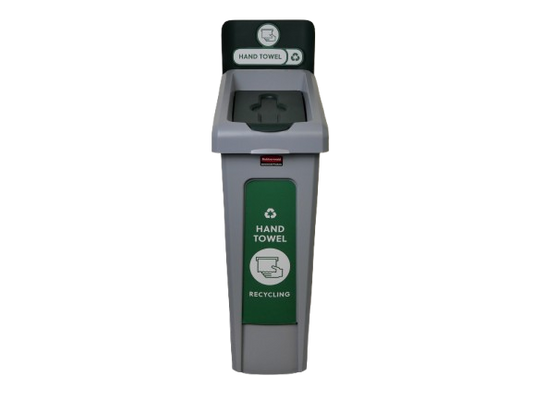 Rubbermaid SLIM JIM® Recycling Station Full Kit - Hand Towels