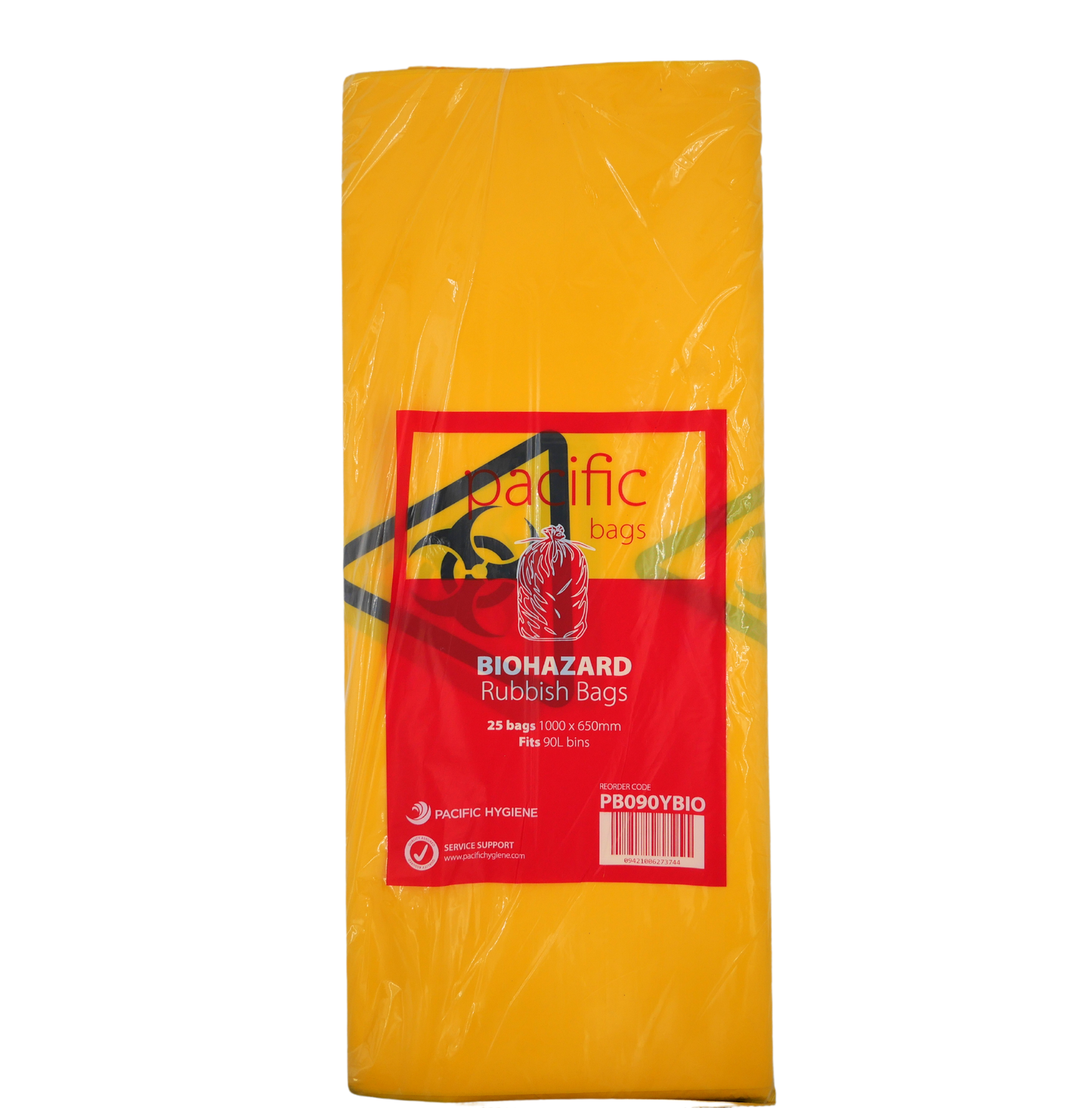Pacific Biohazard Yellow Bag
