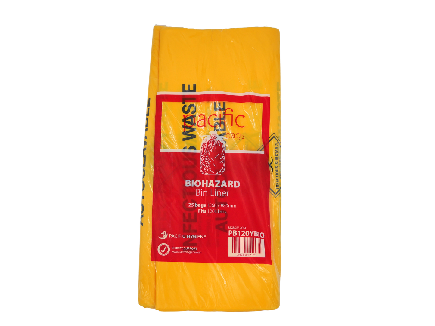 Pacific Biohazard Yellow Bag