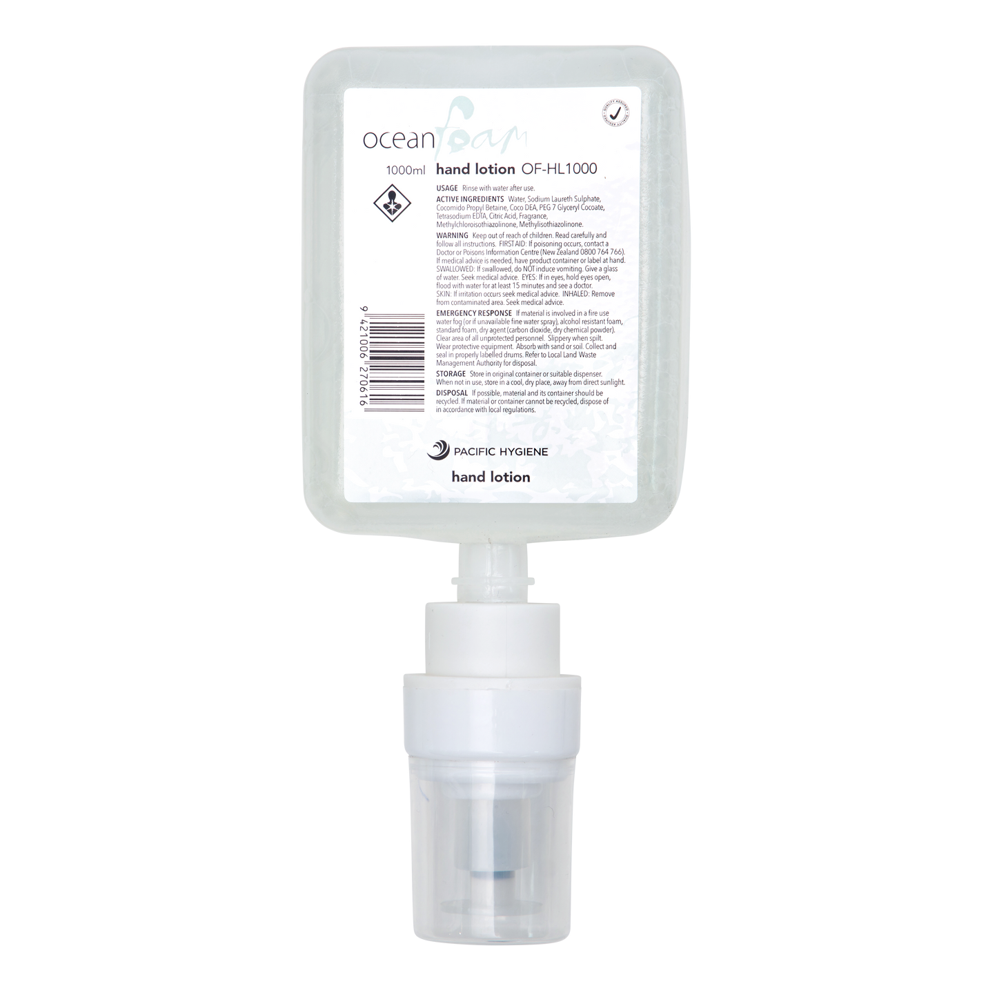 Ocean Foam Hand Soap with Lotion 1000ml